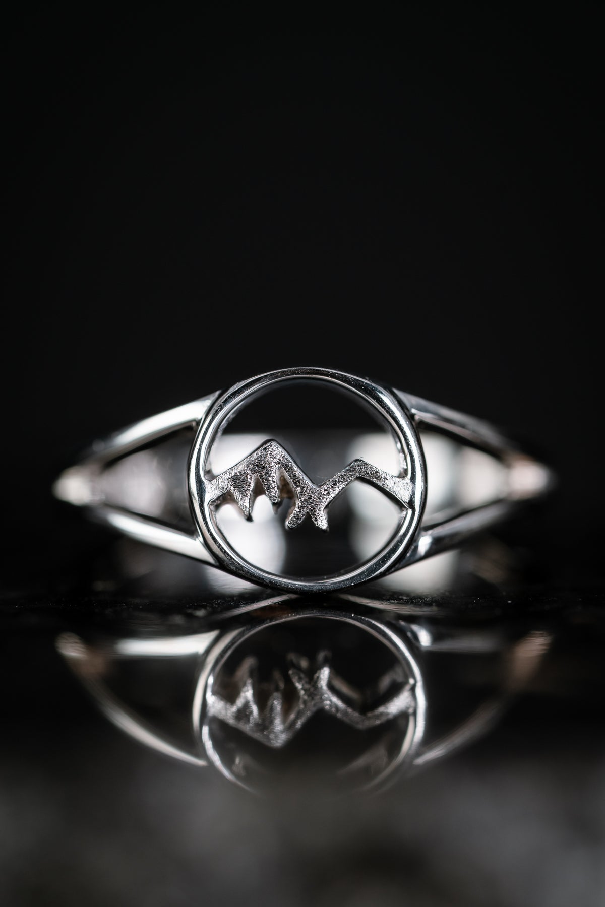 Sterling Silver Mountain Ring