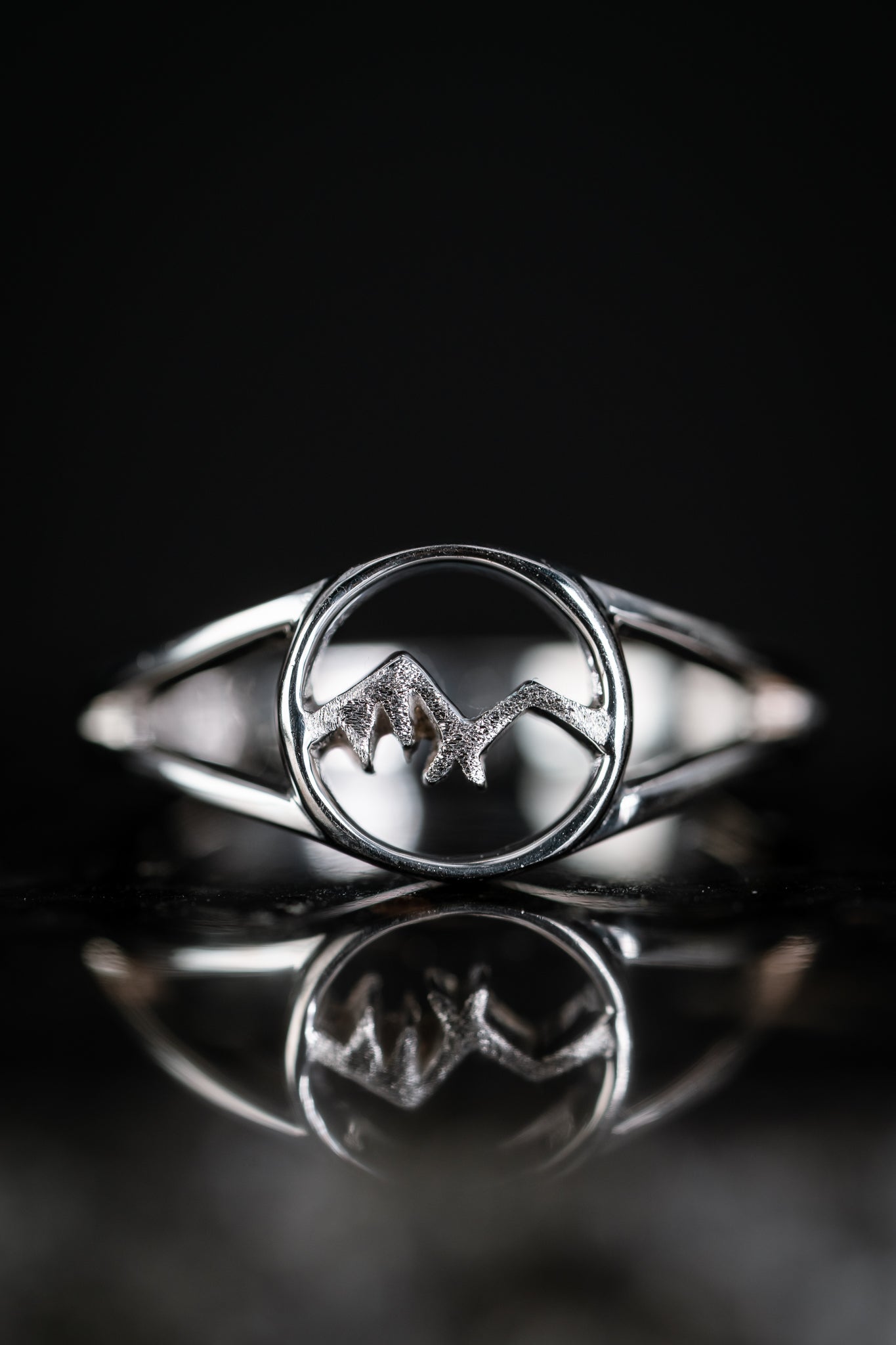 Sterling Silver Mountain Ring