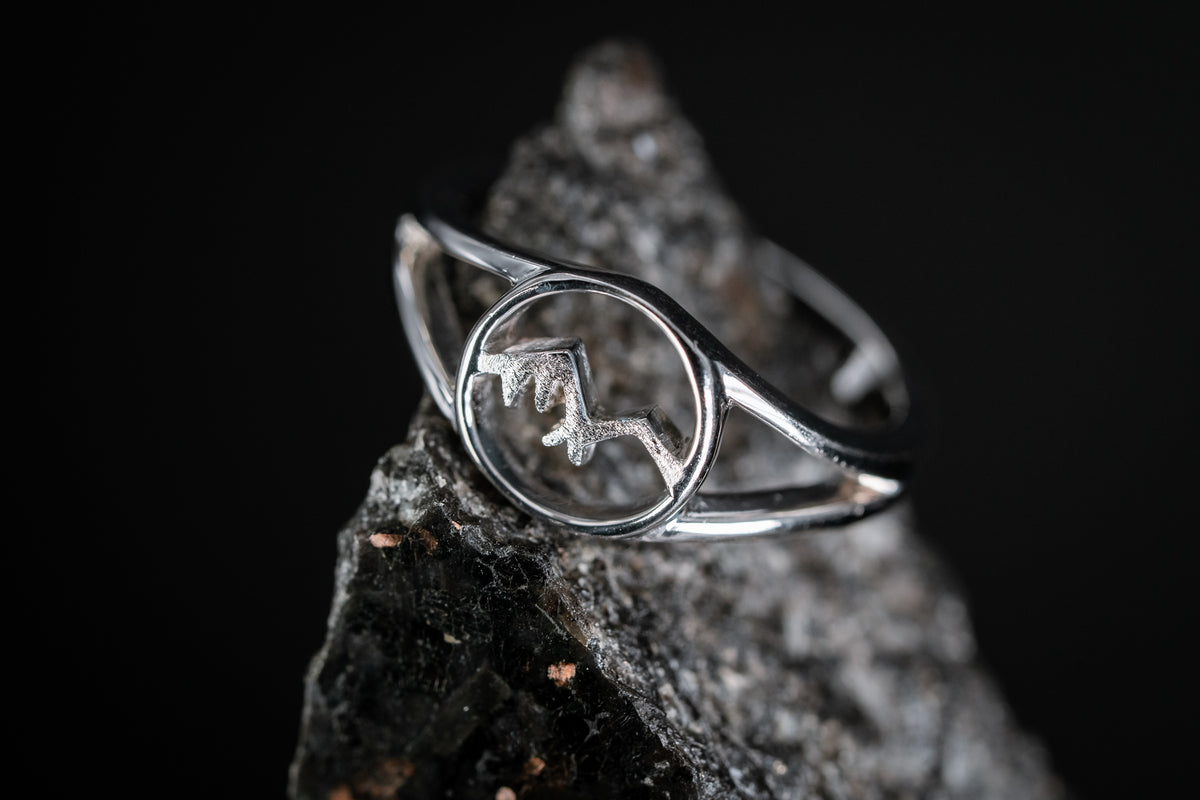 Sterling Silver Mountain Ring