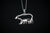Sterling Silver and CZ Bear Pendant