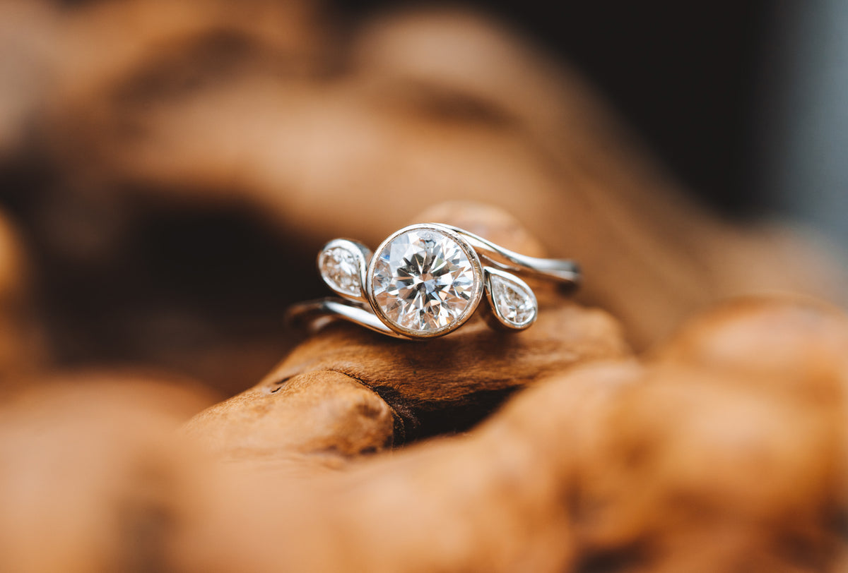 14k White Gold Diamond Mounting