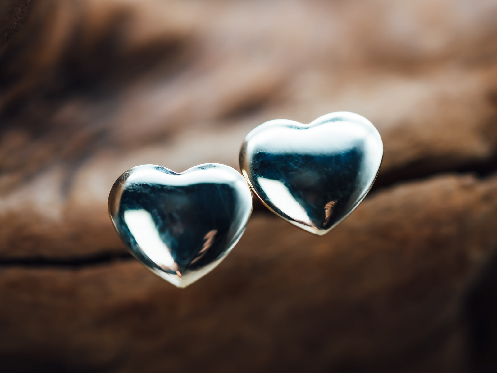 14k Yellow Gold Star Stud Earrings