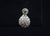 14k White Gold Diamond Stud and Pave' Drop Earrings