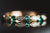 14k Yellow Gold Emerald and Diamond Anniversary Ring