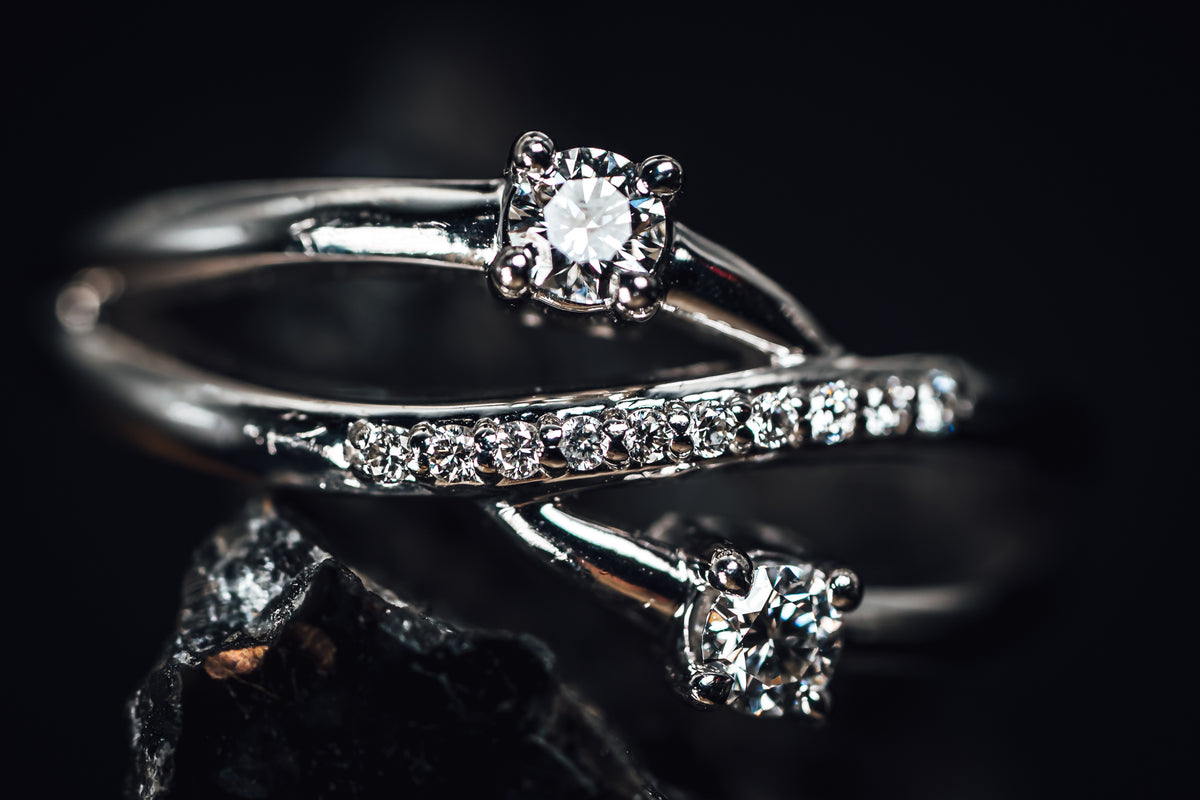 14k White Gold Diamond Ring