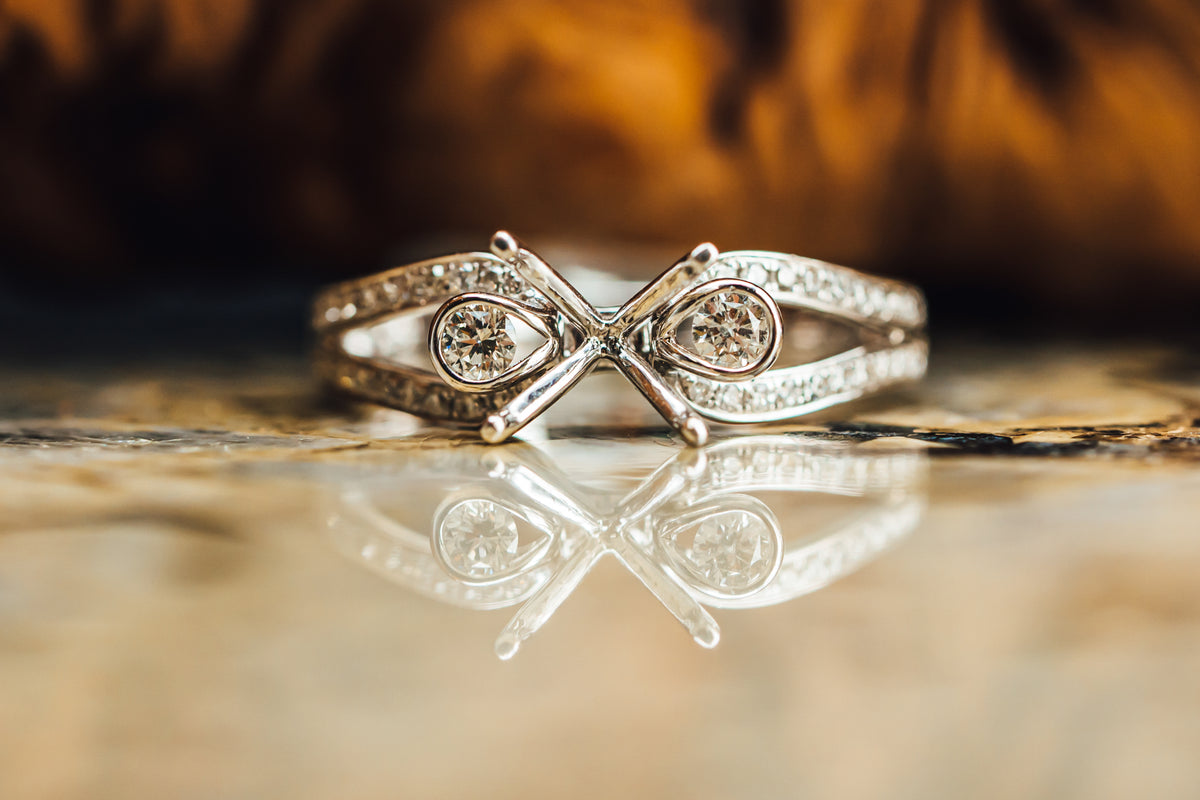 14k White Gold Mounting