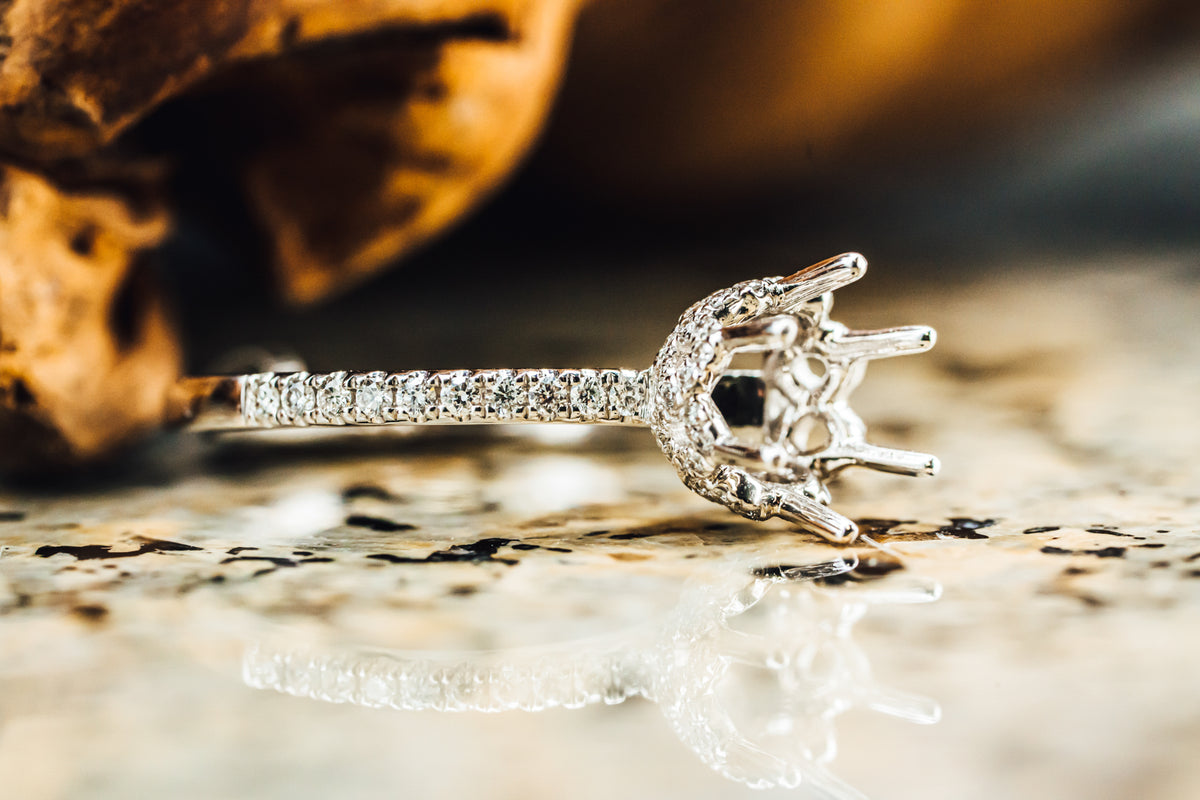 14k White Gold Mounting