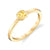 14k Yellow Gold Small Citrine Ring