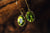 14k Yellow Gold Peridot Drop Earrings