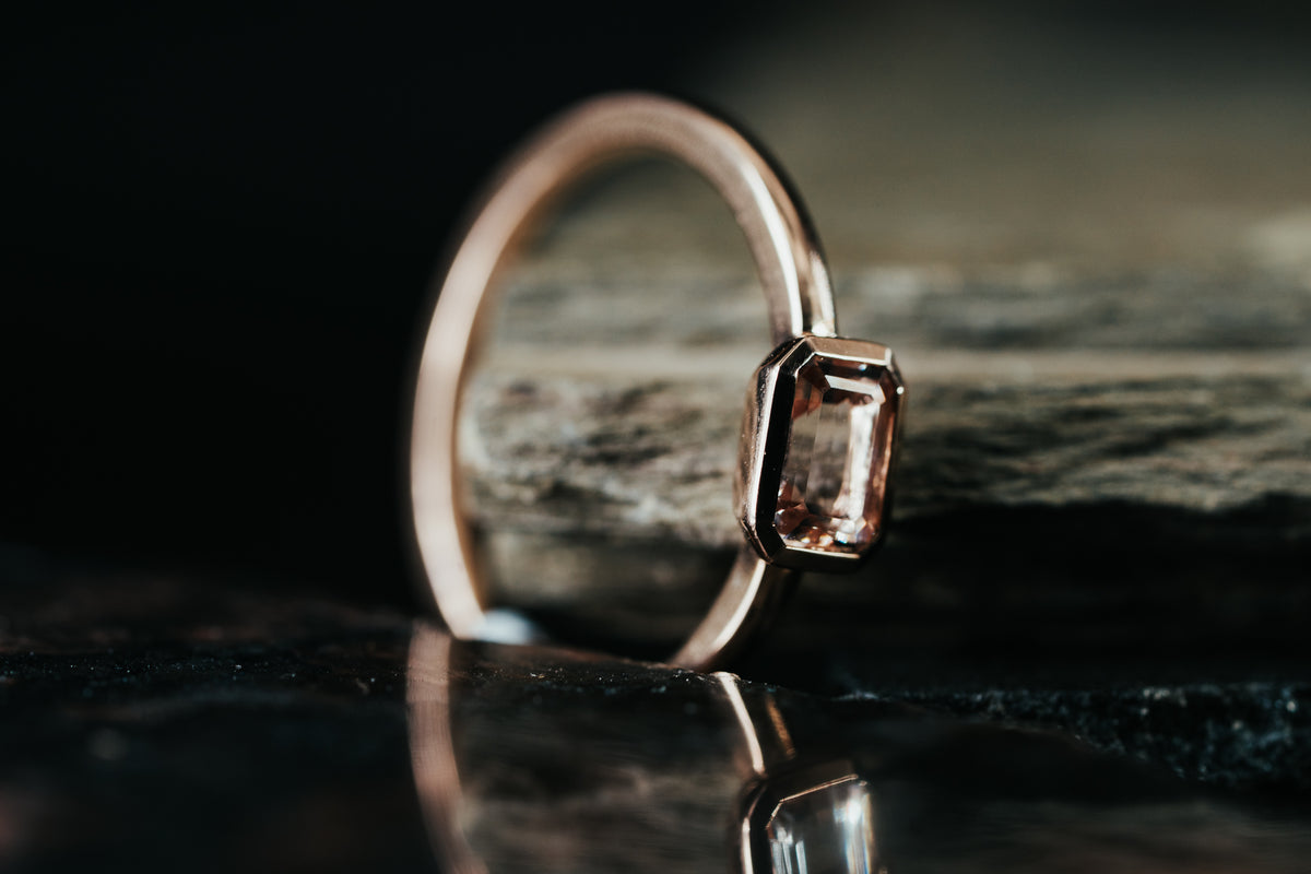 14k Rose Gold Morganite Ring