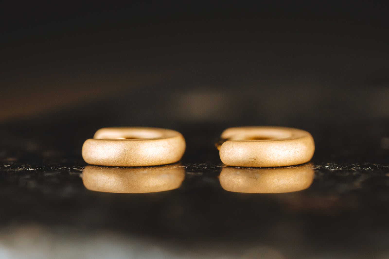 14k Yellow Gold Small Huggie Hoop Earrings