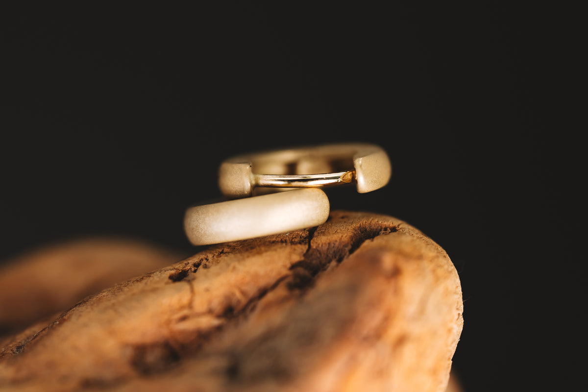 14k Yellow Gold Small Huggie Hoop Earrings