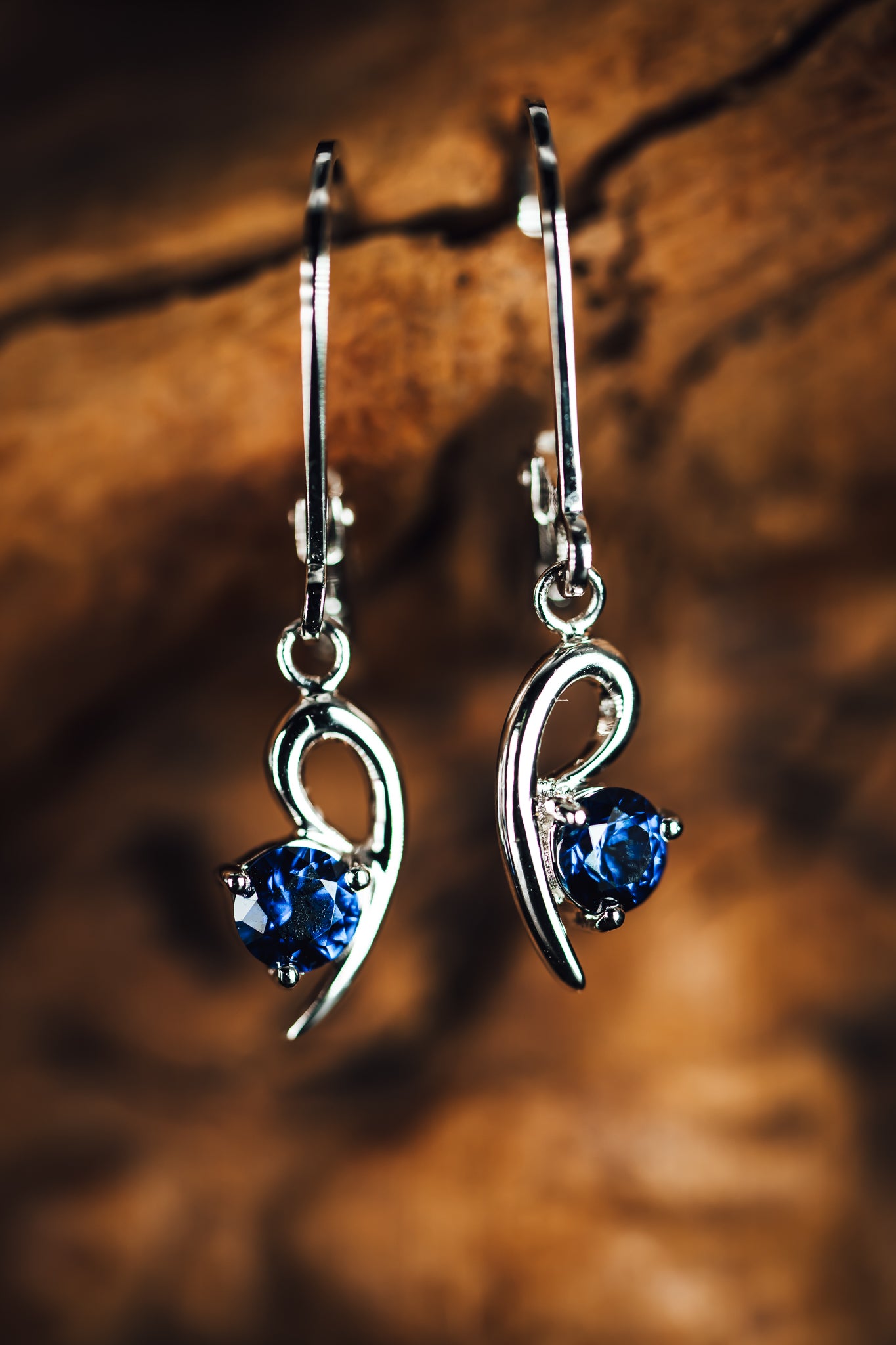 Sterling Silver Lab Grown Sapphire Pendant