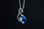Sterling Silver Lab Grown Sapphire and CZ Earrings