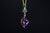14k Yellow Gold Citrine and Diamond Pendant