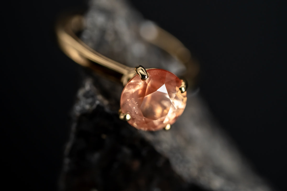 10k Yellow Gold Oregon Sunstone Ring