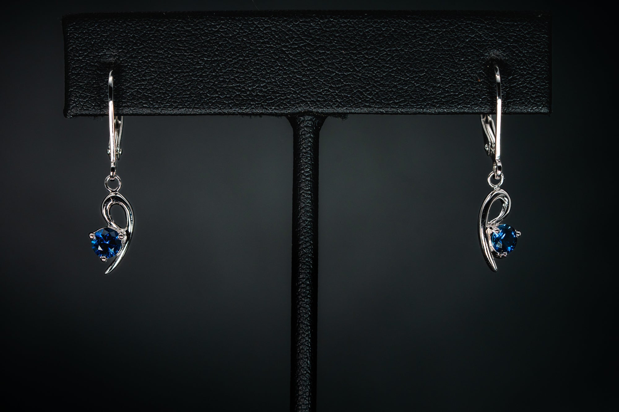 Sterling Silver Lab Grown Sapphire Pendant