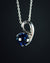 Sterling Silver Lab Grown Sapphire Pendant
