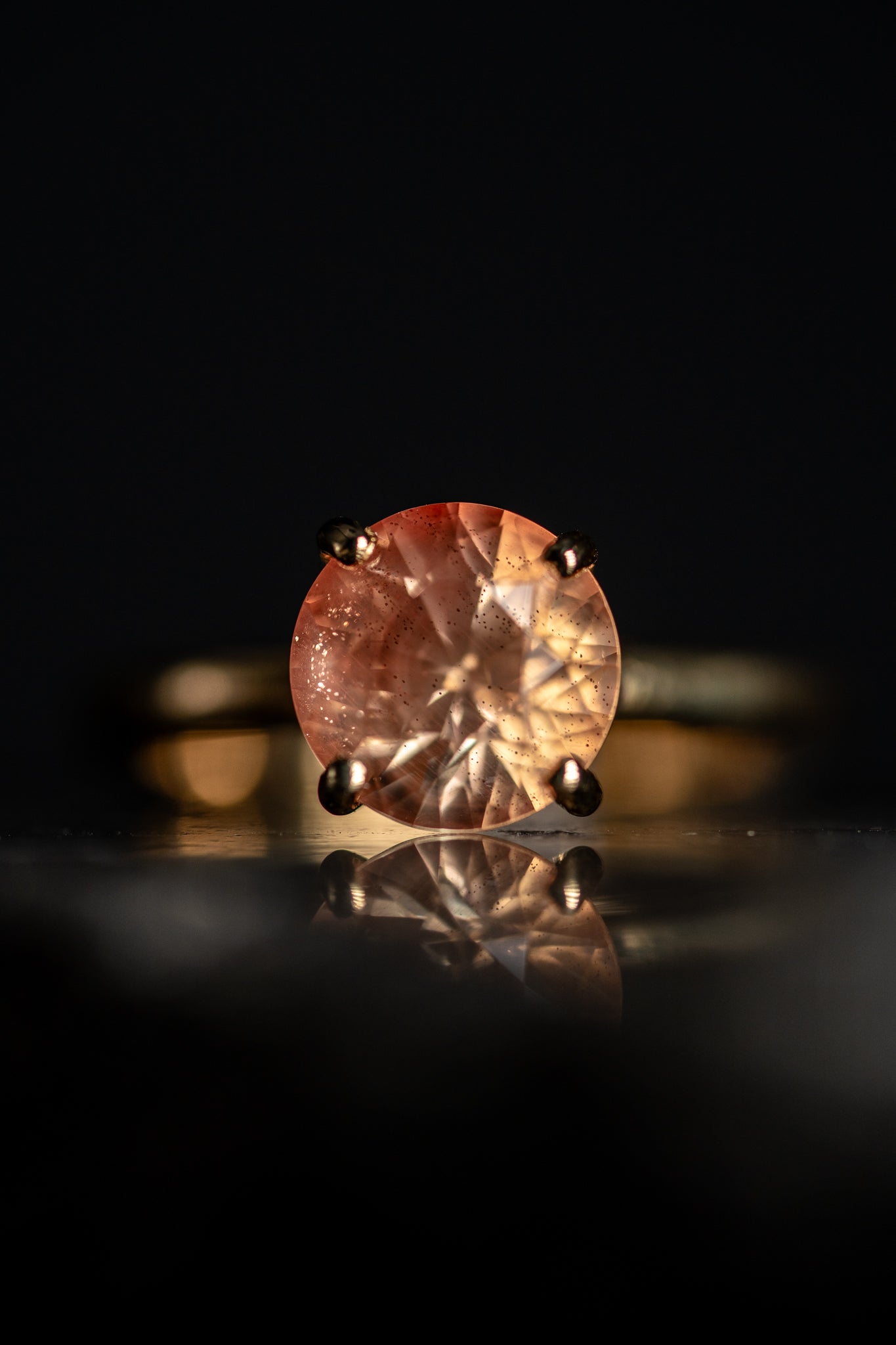 10k Yellow Gold Oregon Sunstone Ring