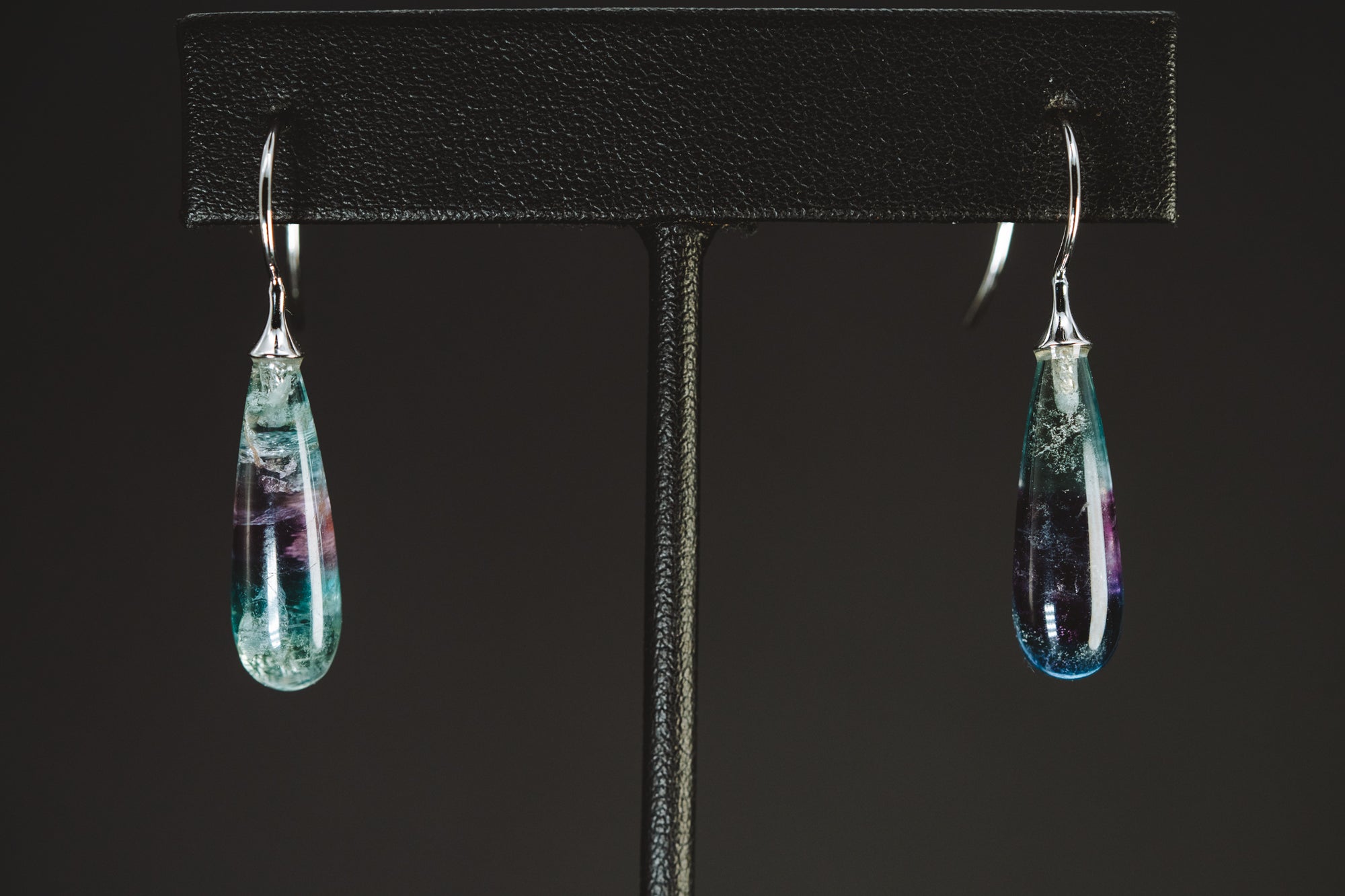 Sterling Silver Fluorite Earrings