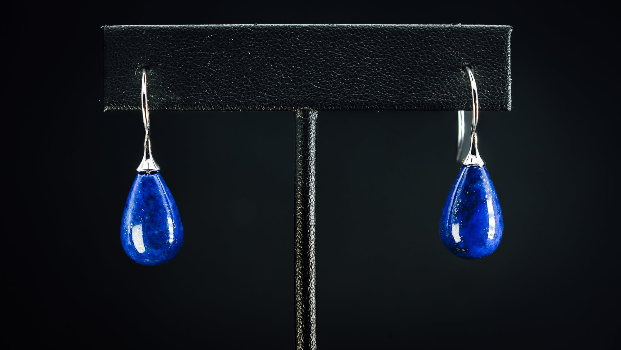 Sterling Silver and Lapis Earrings
