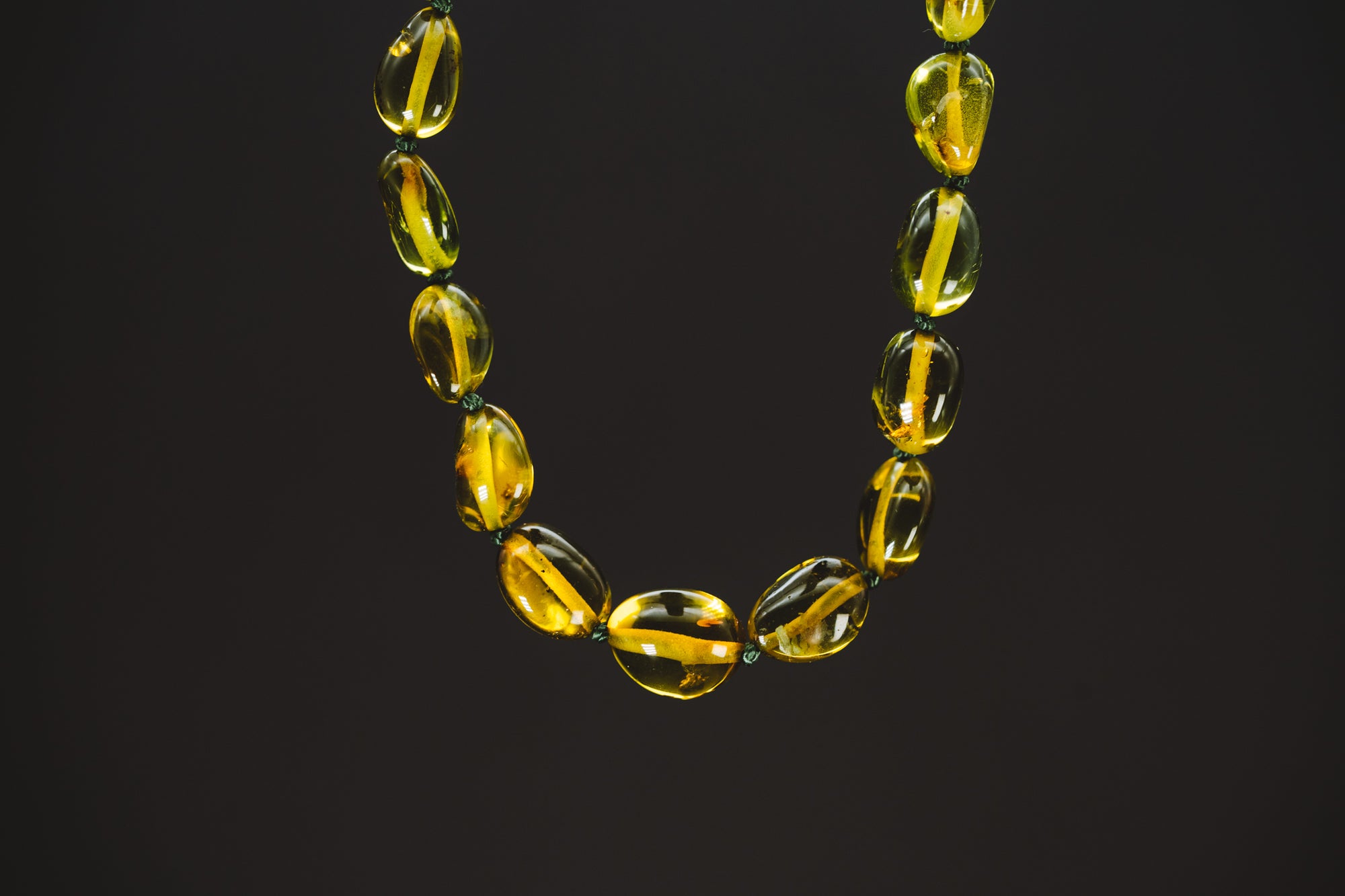 Green Amber Necklace
