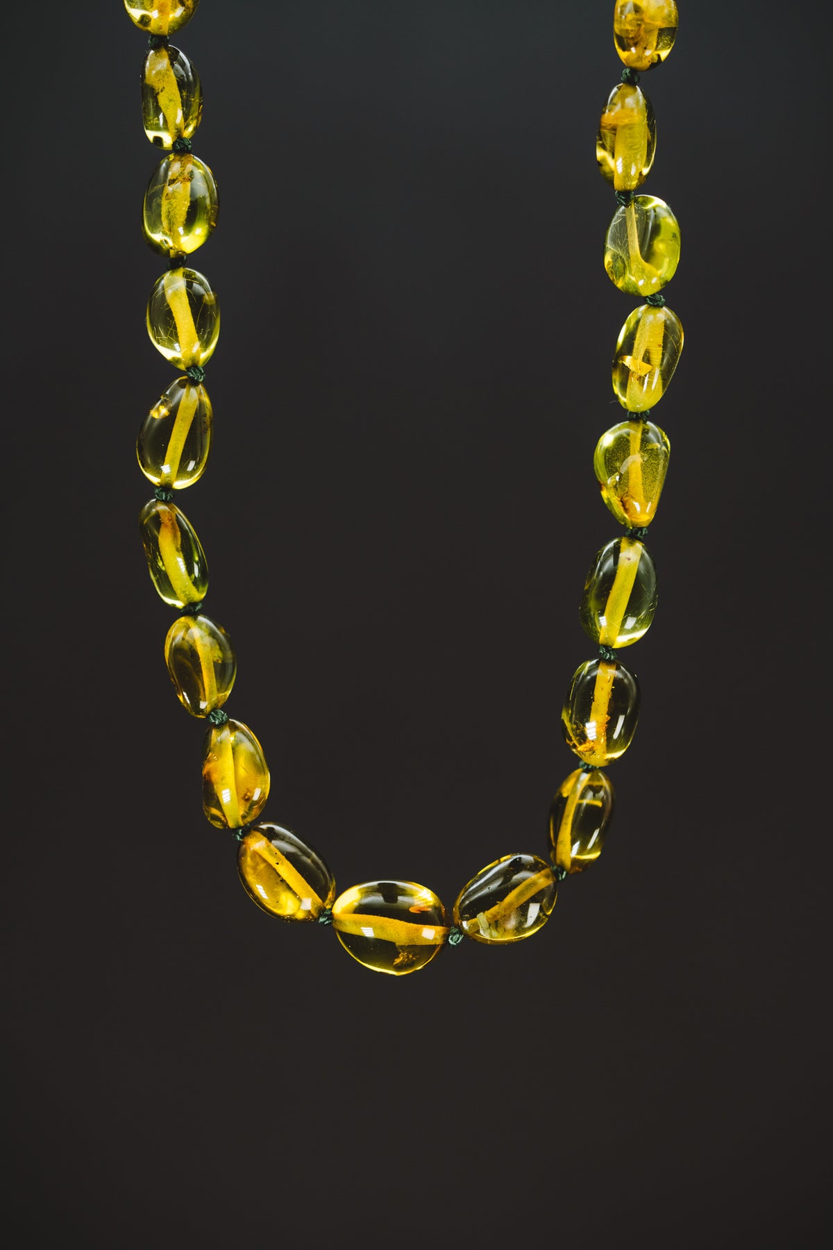 Green Amber Necklace
