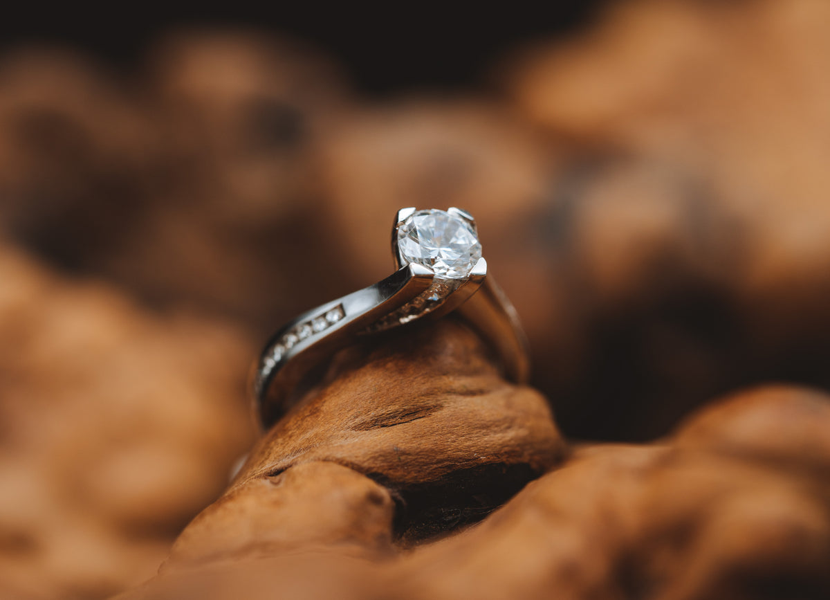 14k White Gold Diamond Mounting