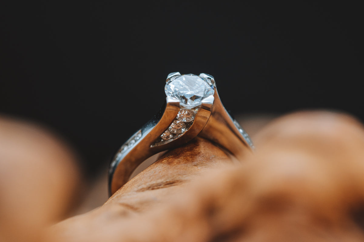 14k White Gold Diamond Mounting