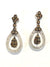 10k White Gold Diamond Drop Earrings