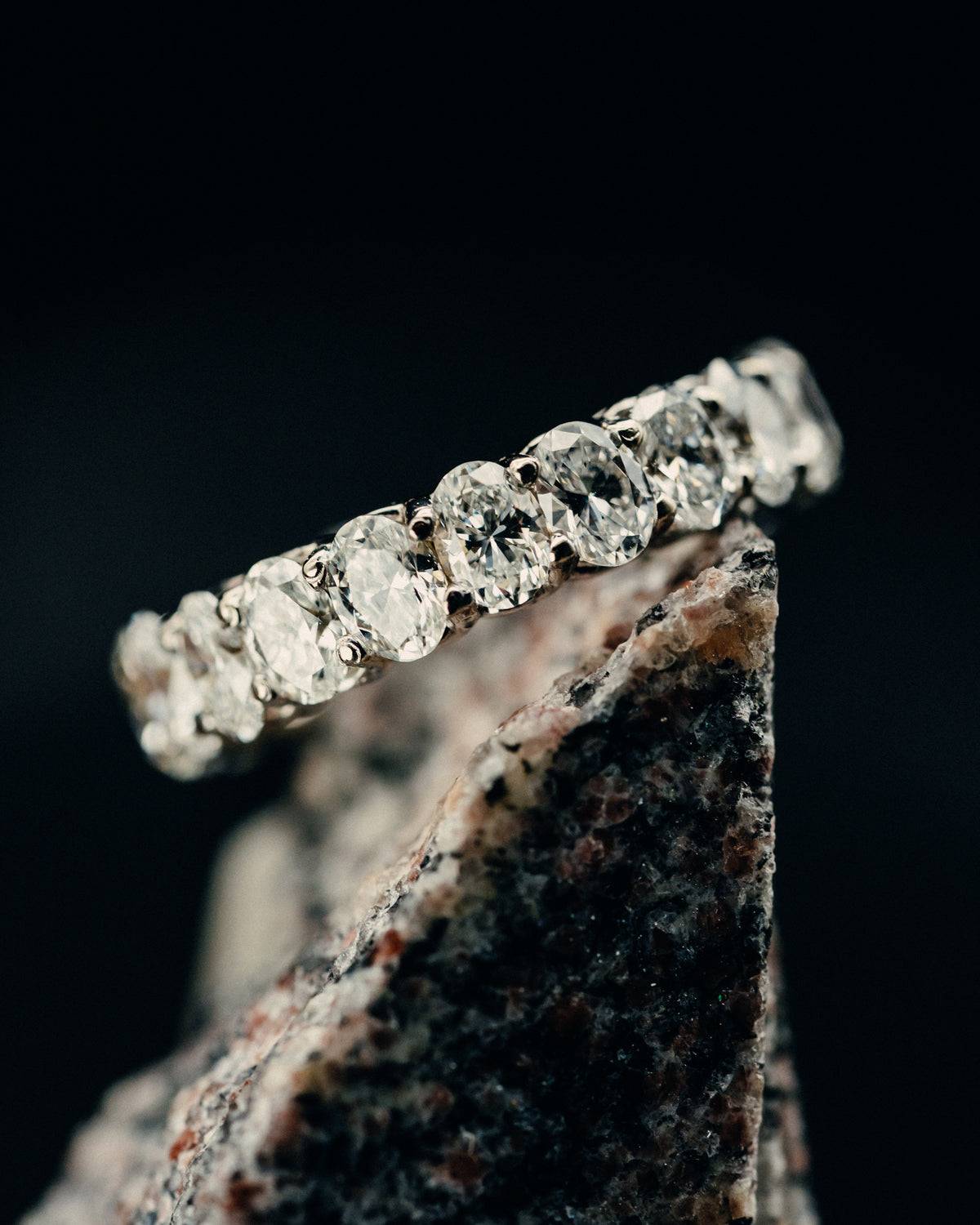 14k White Gold Diamond Eternity Band
