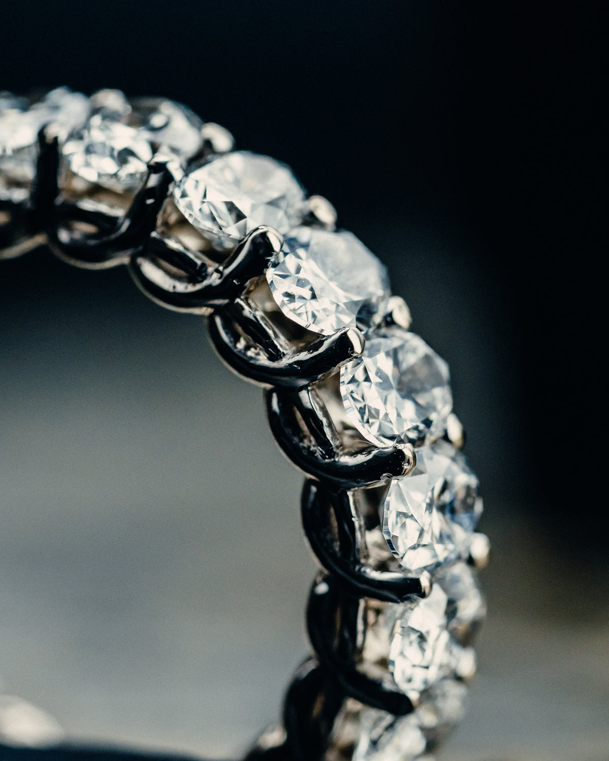 14k White Gold Diamond Eternity Band