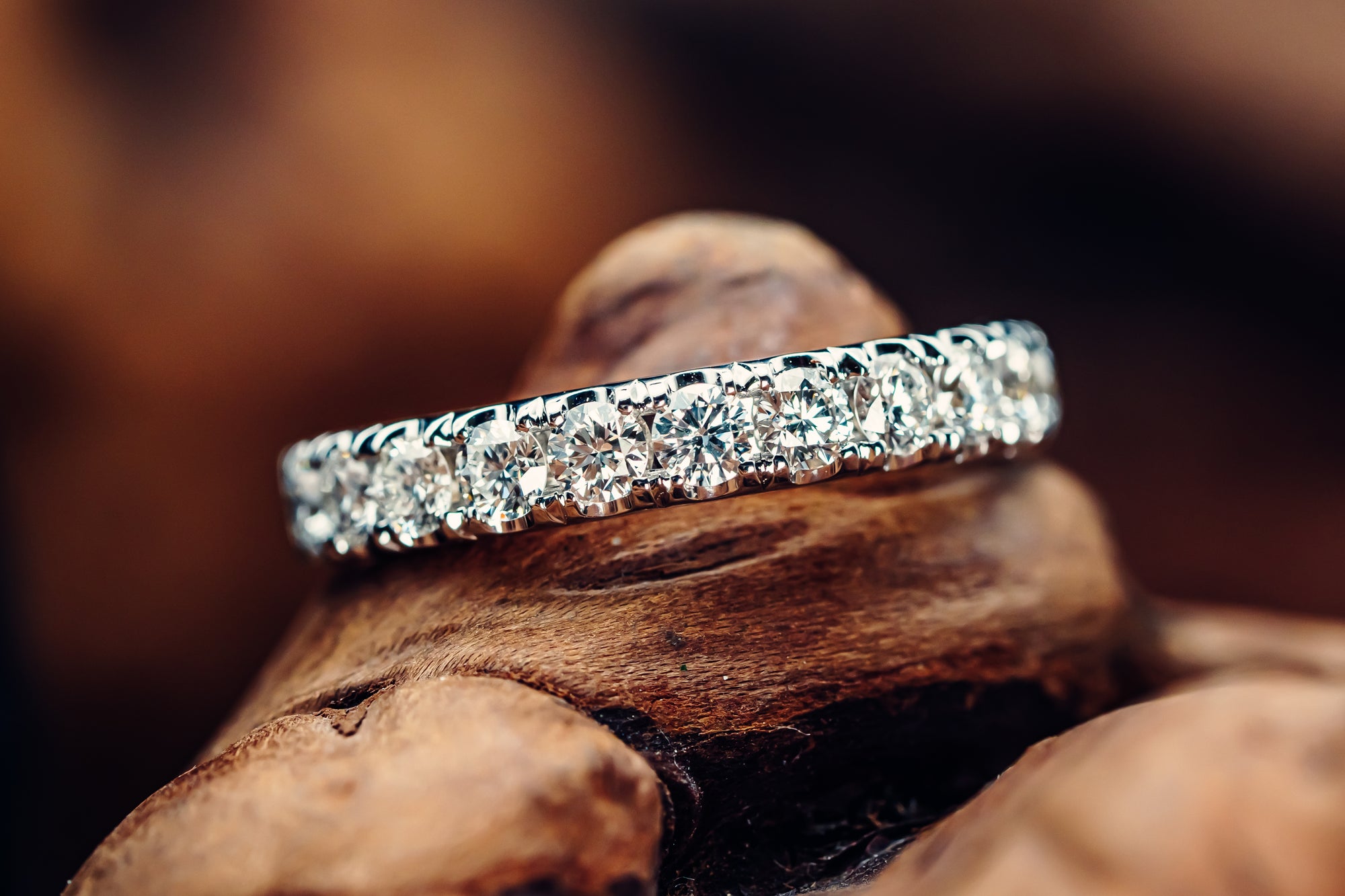 14k White Gold Diamond Anniversary Band