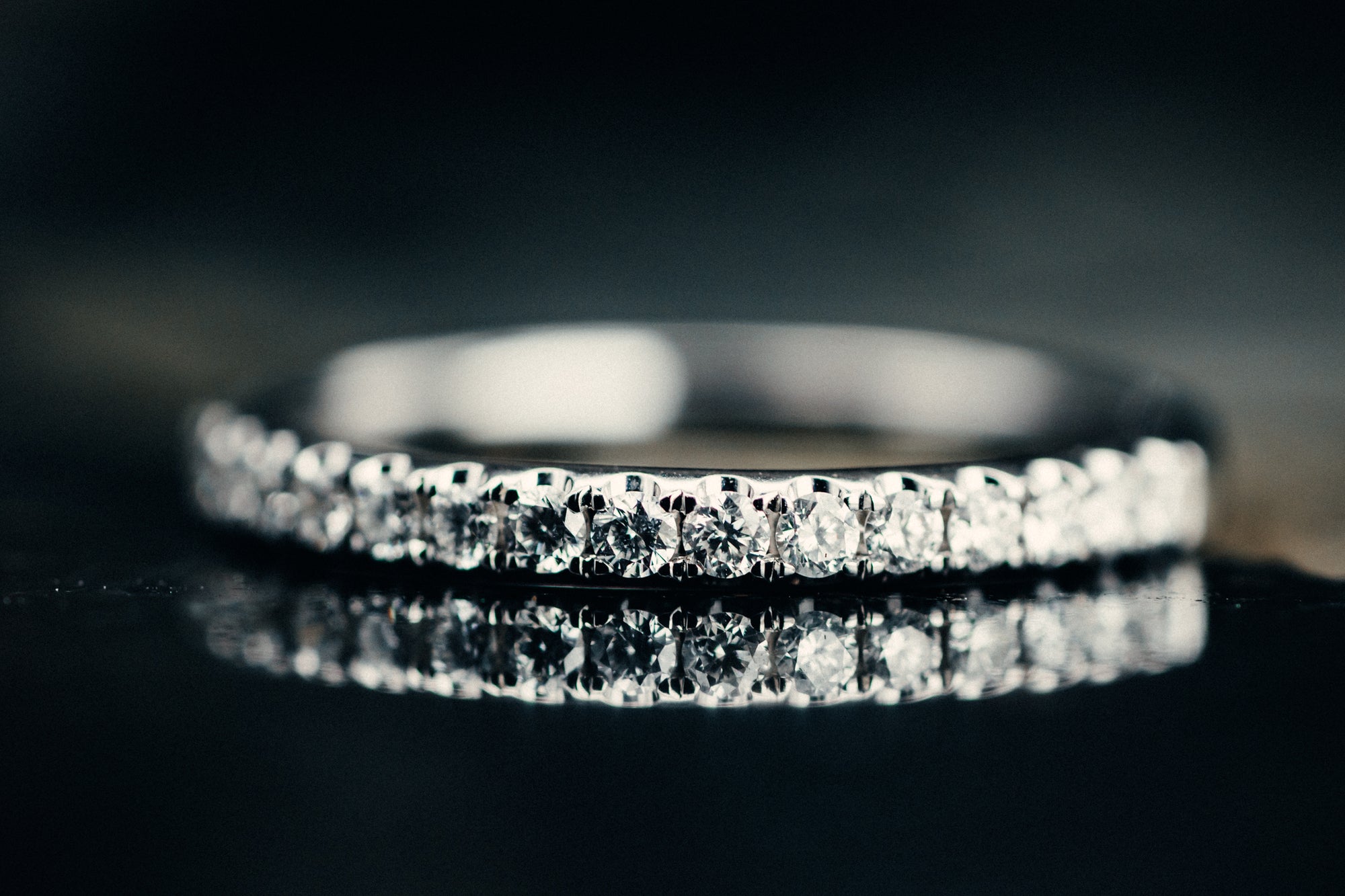 14k White Gold Diamond Anniversary Band