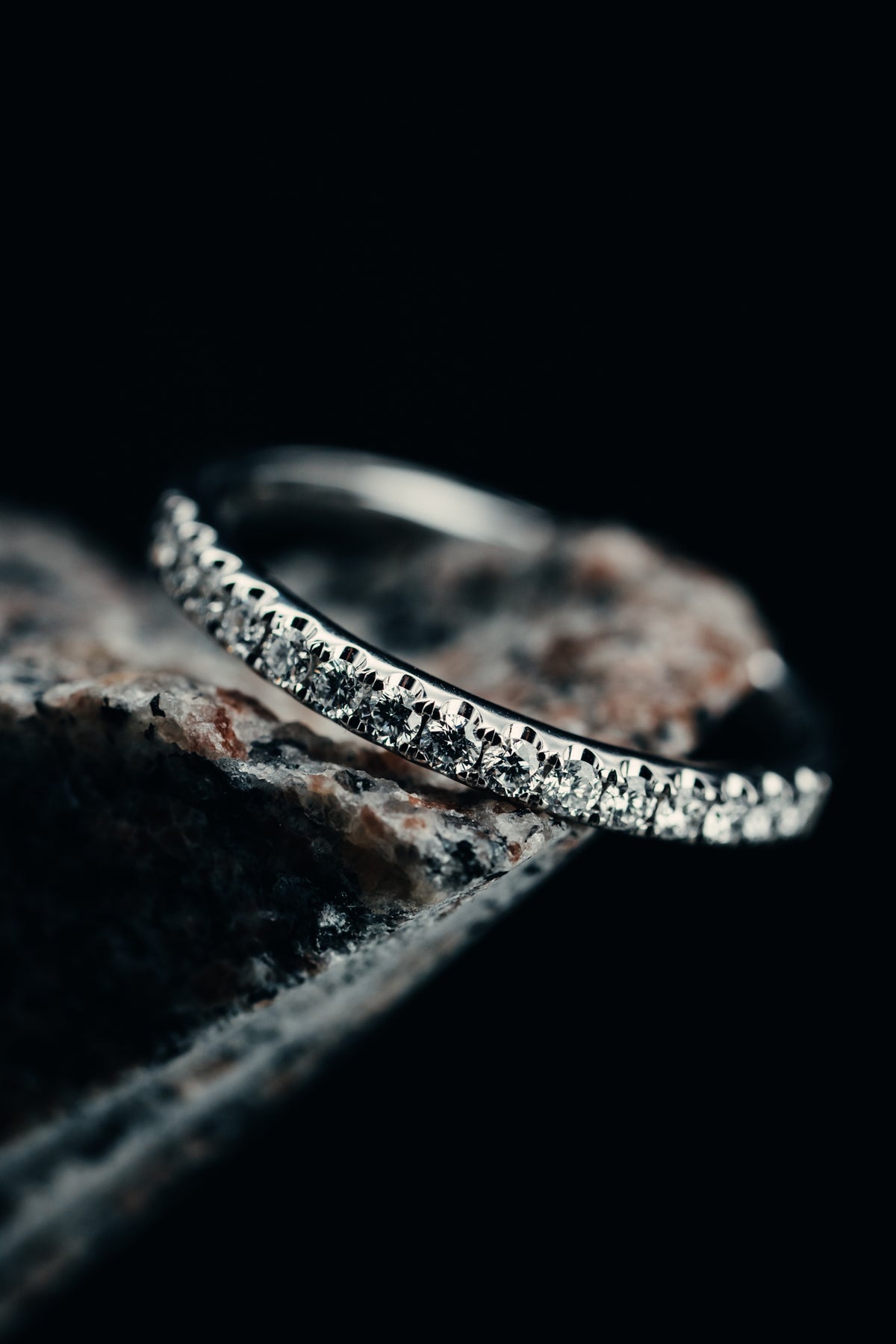 14k White Gold Diamond Anniversary Band