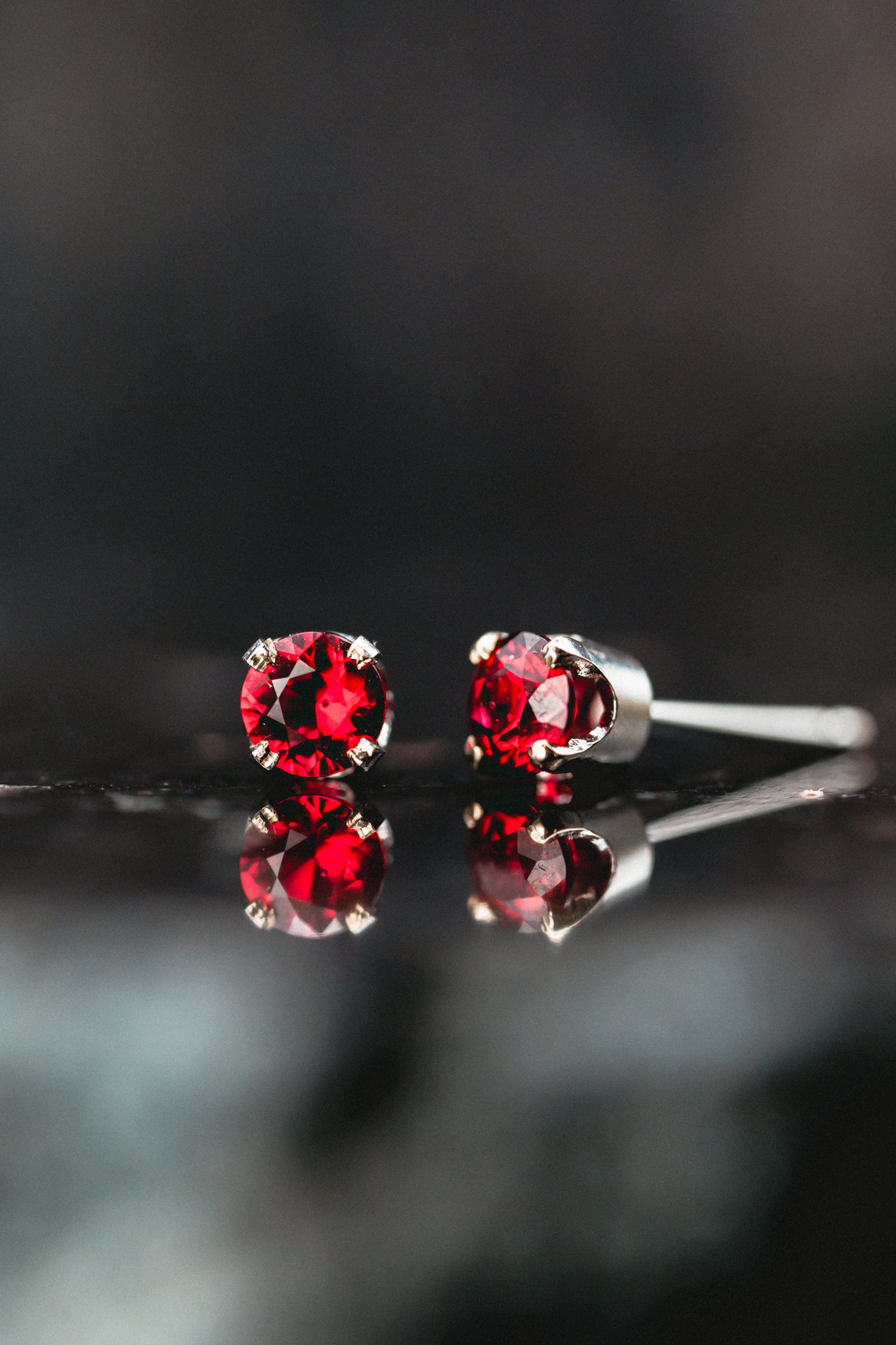 14k Yellow Gold Pink Tourmaline Studs