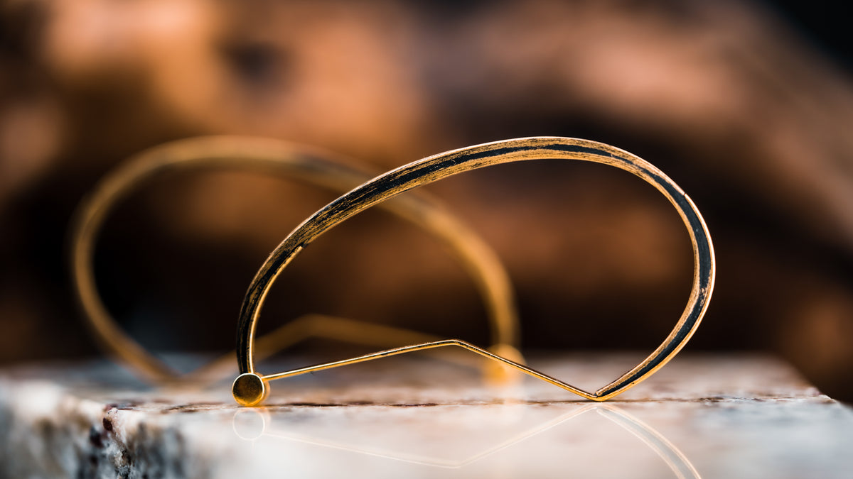 Sterling Silver and Carbon Fiber Earrings