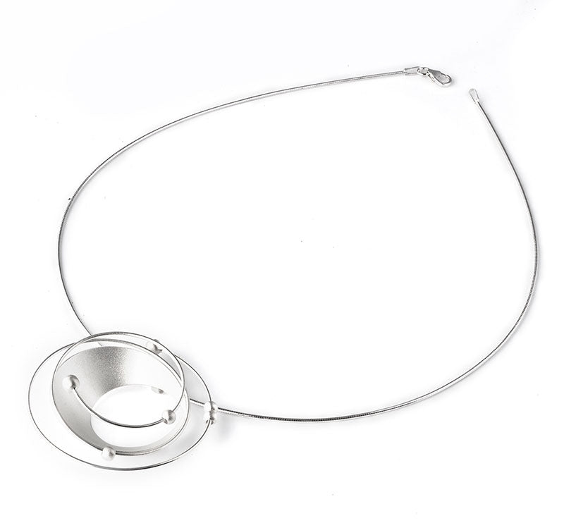 Brushed Sterling Pendant AN516