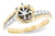 14k Two-Tone Diamond Mounting