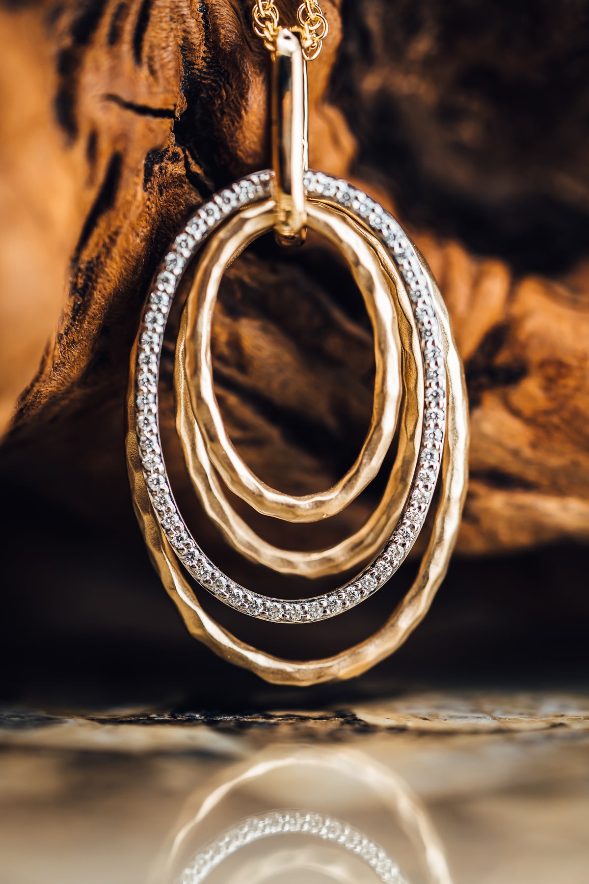 14k Two-Tone Diamond Fashion Pendant