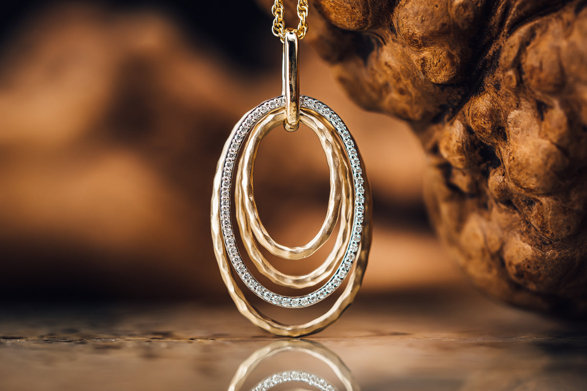 14k Two-Tone Diamond Fashion Pendant