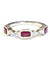 14k White Gold Diamond and Ruby Ring