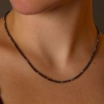 Black Diamond Necklace 18"
