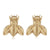 14k Yellow Gold Bumble Bee Stud Earirngs