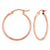 14k Rose Gold Hoop Earrings