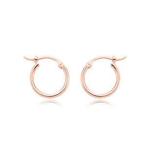 14k Rose Gold Hoop Earrings