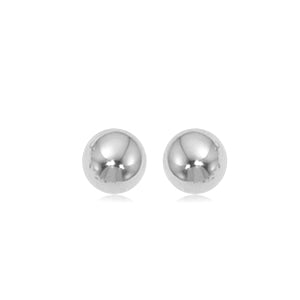 14k White Gold 3mm Ball Stud