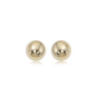 5mm Yellow Gold Ball Studs — Stucchi Jewelers