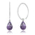 Sterling Silver and Amethyst Earrings