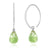 14k White Gold Peridot Earrings